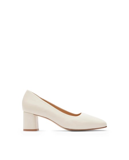 Pantofi Cu Toc Lottusse Nicole Dama Albi | SS01026-017