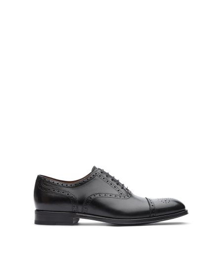 Pantofi Oxford Lottusse Lenox Barbati Negrii | LL06966-001